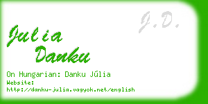 julia danku business card